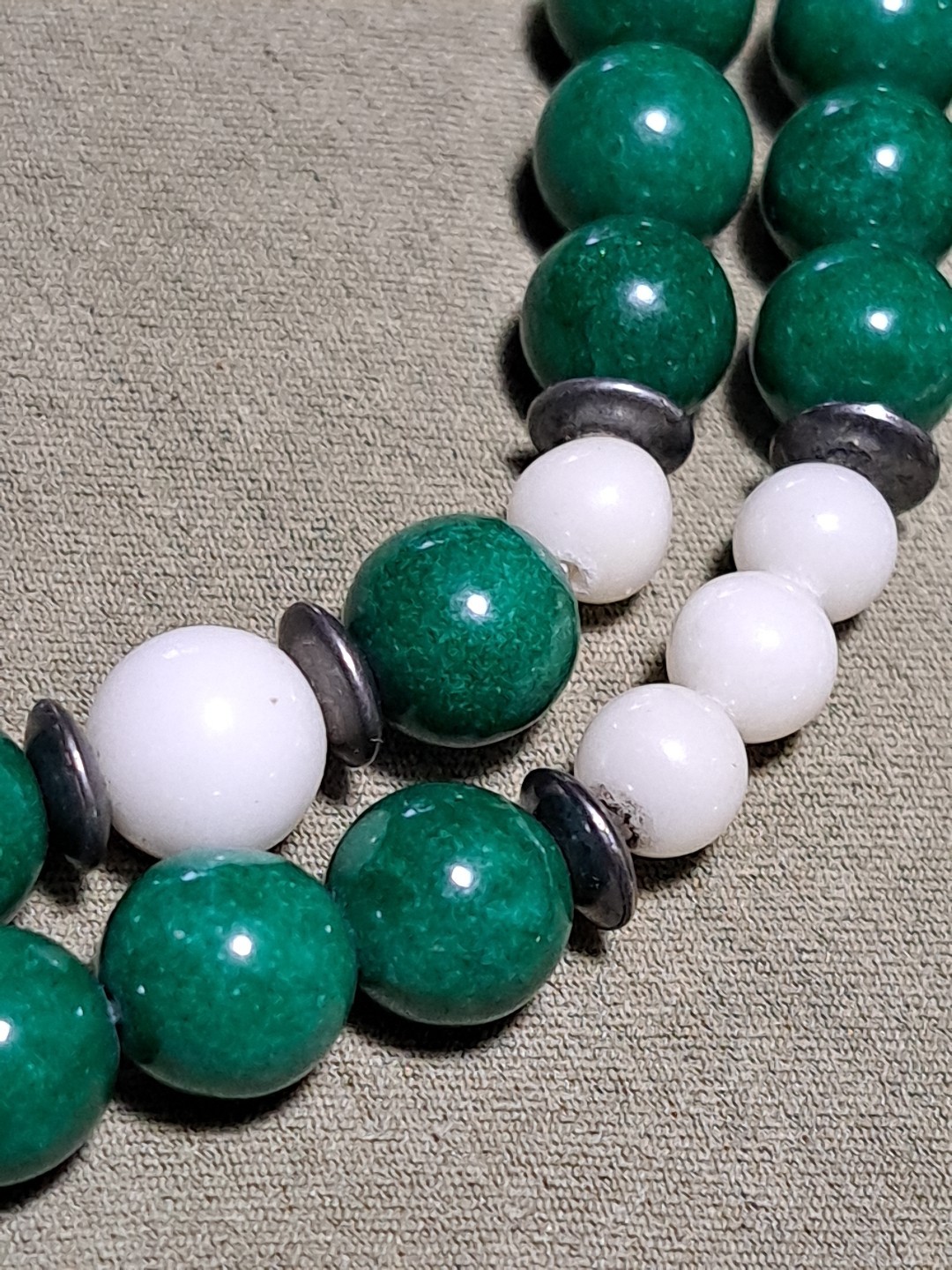 Vintage Mid 20th Century Gemstone 32″ Necklace