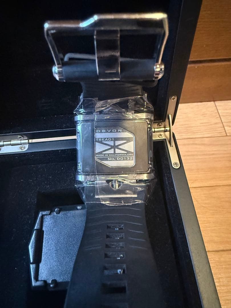 Devon Tread 1E Digital Watch Mechanical LED Stainless New Unused w/ Box