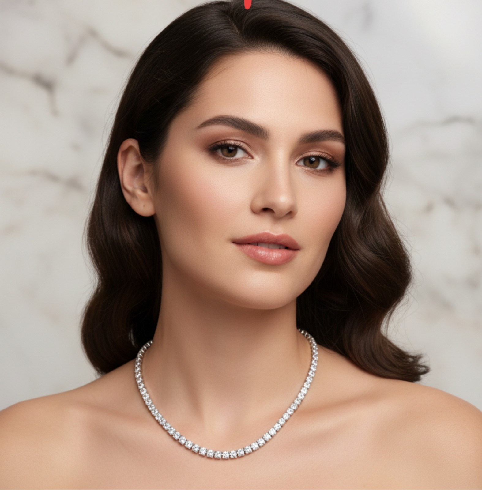 14 Ct Round Cut Diamond Created Party Wear Choker Necklace Chain 925 Silver