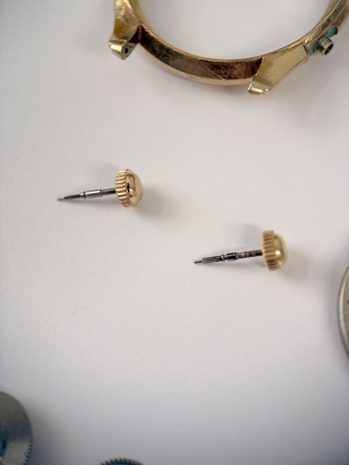 Jaeger LeCoultre Cal 814 Memovox Alarm Movement Part Balance Fork Barrel Wheel 2