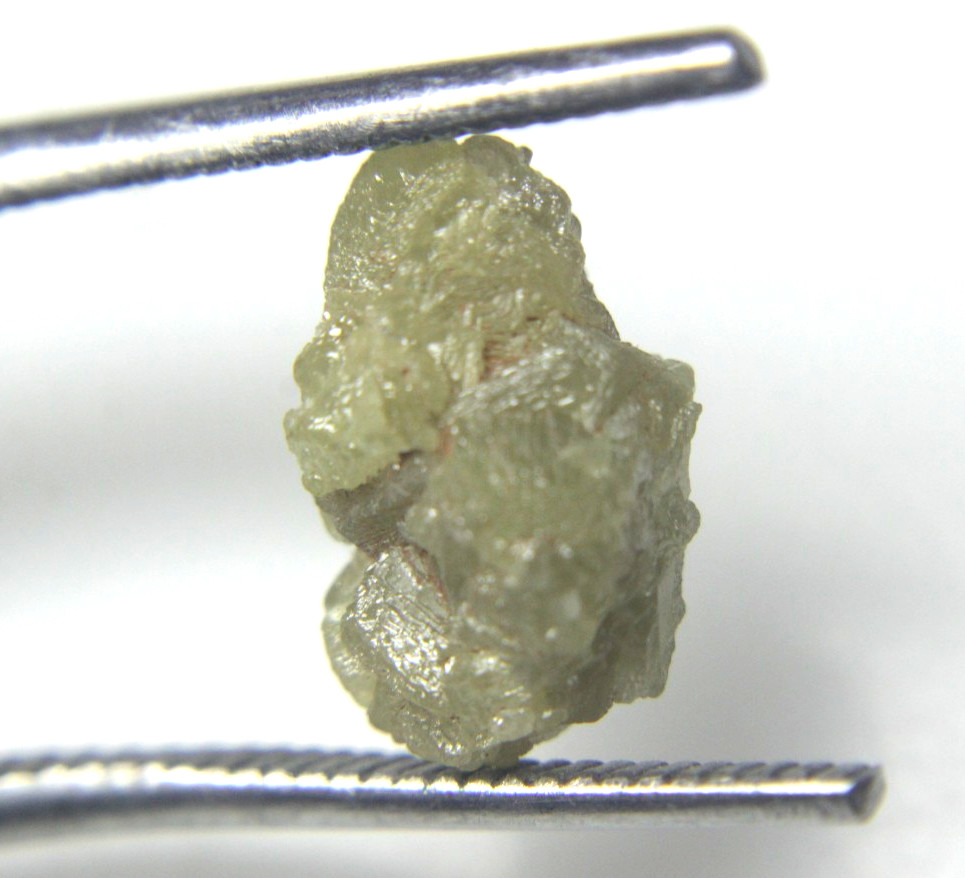 5.08 CTS RAW UNCUT NATURAL GREY COLOR ROUGH DIAMOND PIECE 12.60×7.83×6.99 MM
