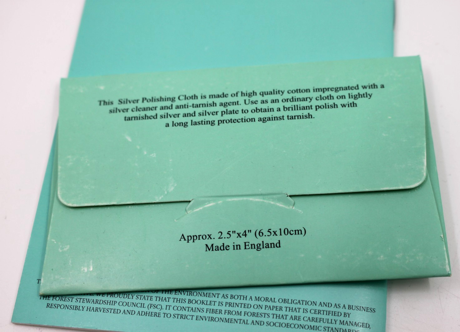 Tiffany & Co. Gemstone & Pearl Jewelry Care Booklet & Silver Polishing Cloth