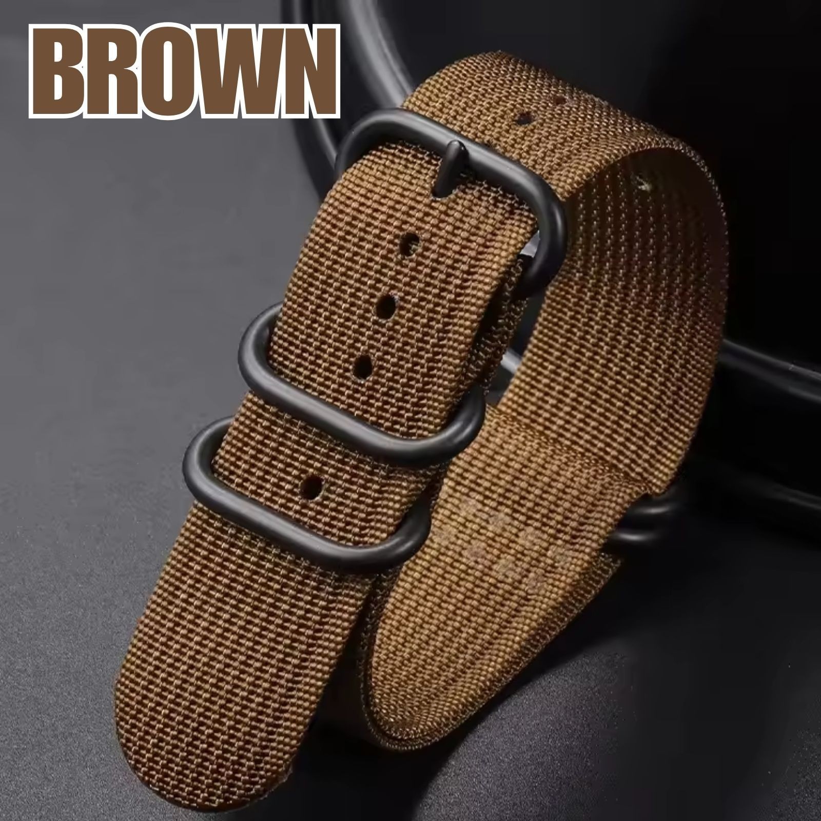 18mm 20mm 22mm 24mm Ballistic Durable Military Nylon Wrist Watch Band Strap New
