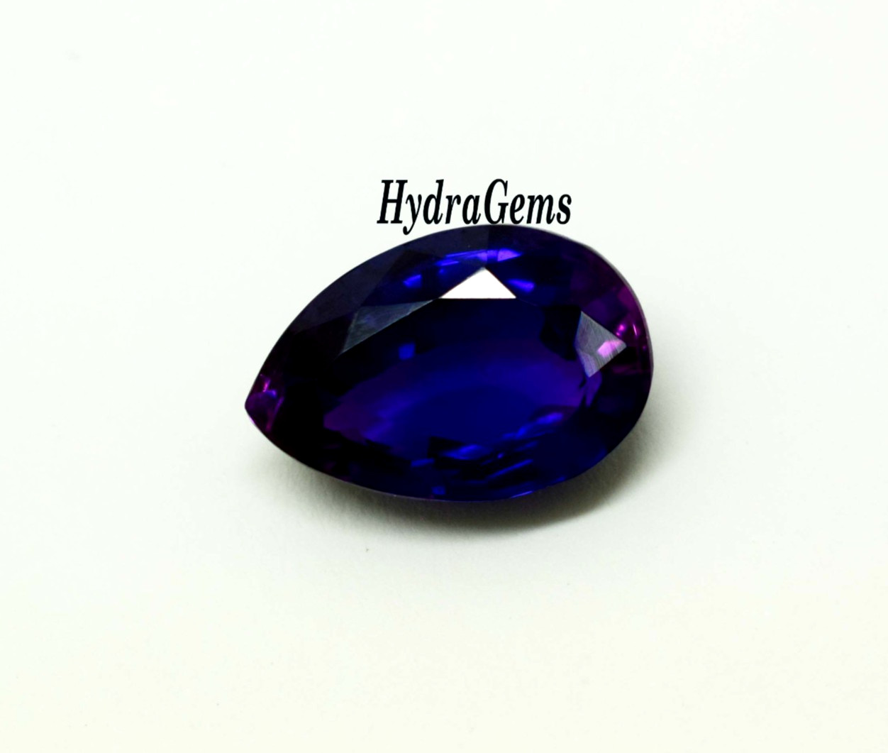 Madagascar Bi Color Sapphire Blue Violet 9.50 Ct Pear Cut Natural Loose Gemstone