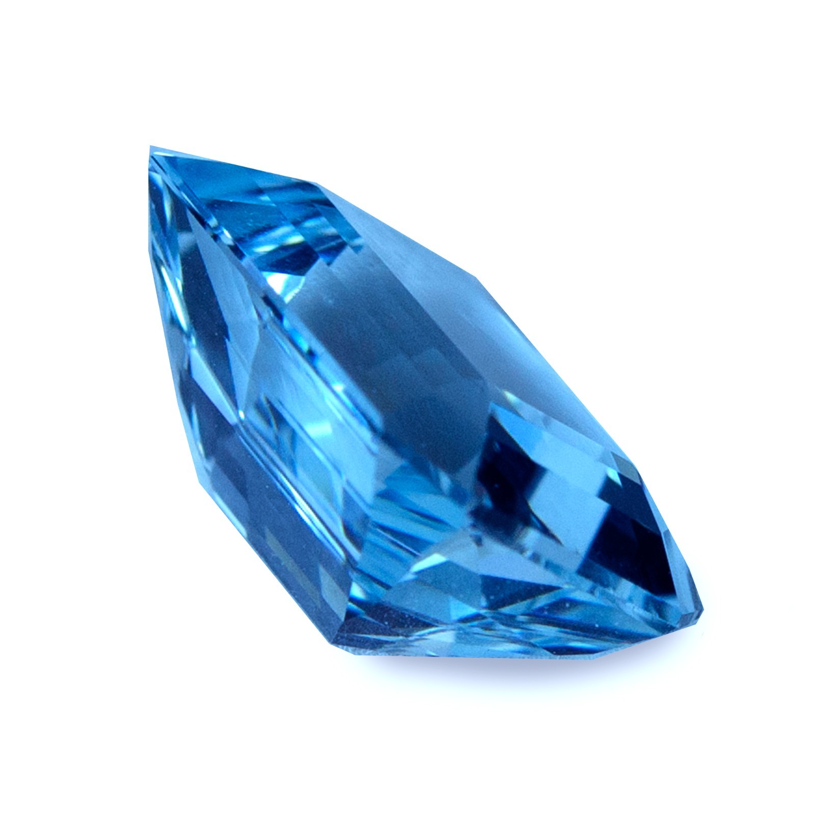 5.59 Cts IGI Certified Mind Blowing Blue Emerald Cut Brazil Aquamarine FreeShip