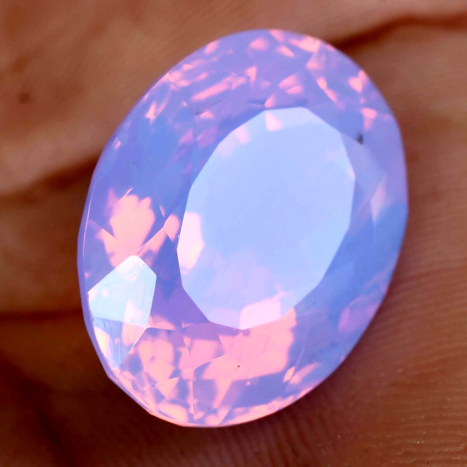 Natural Pink Opal 35.70 Ct Oval Welo Untreated Australian Certified Gemstone