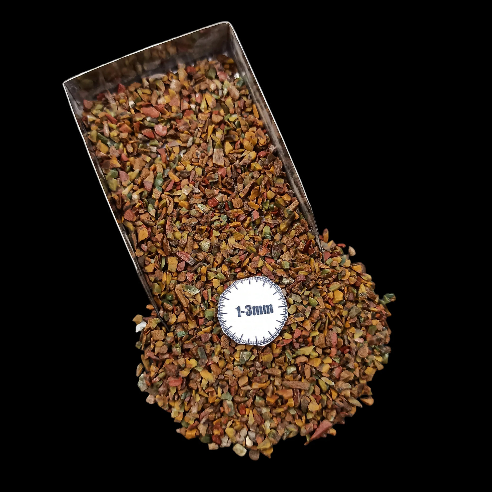 Fruit Jasper Crushed Gemstone 1-3mm for Mosaic Resin Projects