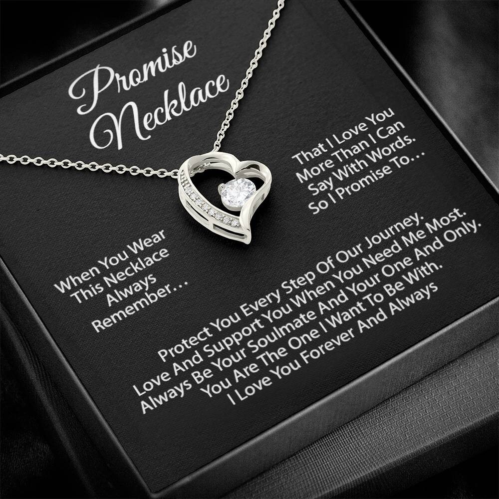 Promise Necklace For Soulmate, Valentine Gift, Birthday Gift, Anniversary Gift