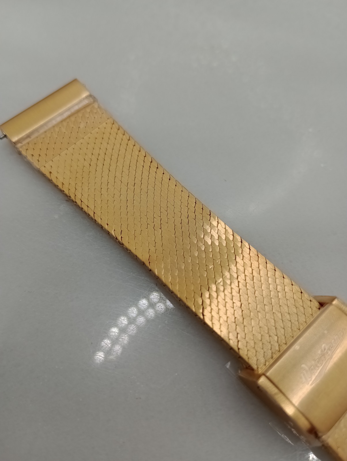 New Watchgecko 20mm Calibre 1960 Mk2 Mesh PVD Gold Watch Strap Bracelet 6B450