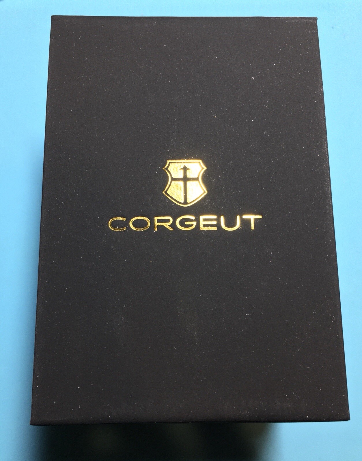 CORGEUT BRONZE DIAL CHRONO WATCH STAINLESS STEEL DAY DATE QUARTZ PILOT WATCH NEW