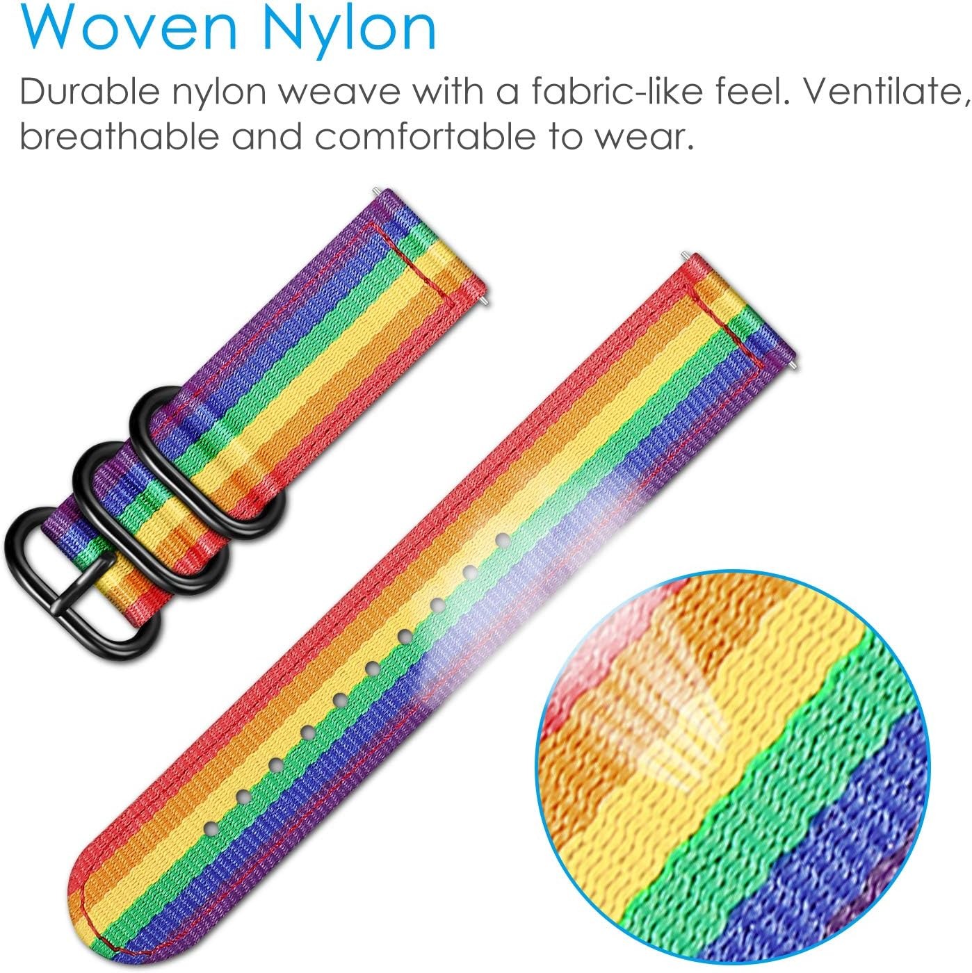 Band for Fitbit Versa 2/Versa Soft Nylon Replacement Strap Wristband Accessories