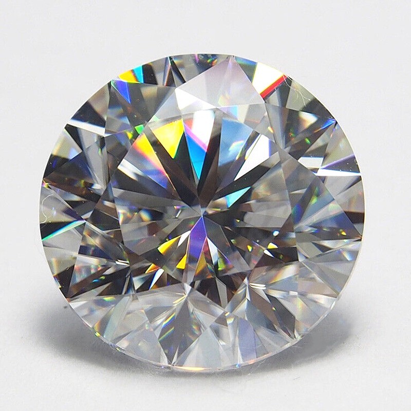 Loose Moissanite Round Real Gem 0.7mm-3mm All Sizes 1ct Melee Stone D White VVS1