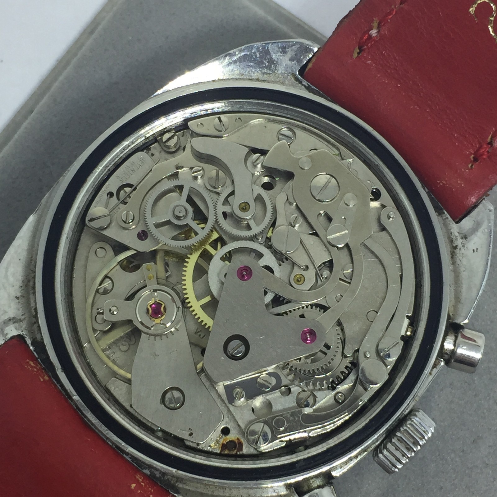 VINTAGE AUREOLE RACING CHRONOGRAPH VALJOUX 7734 38 MM MANUAL WIND
