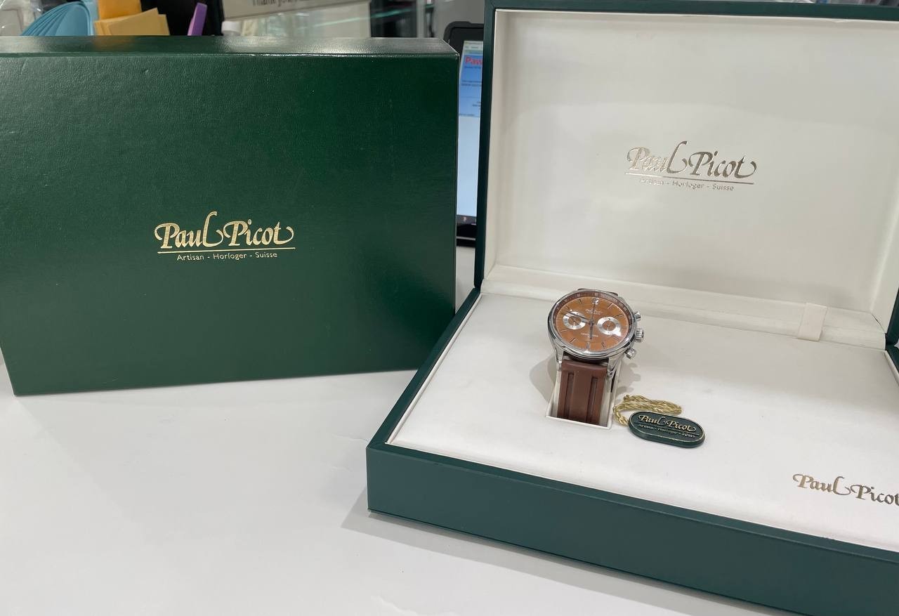 Paul Picot Gentleman 42 Chronograph 4109/1 Brown