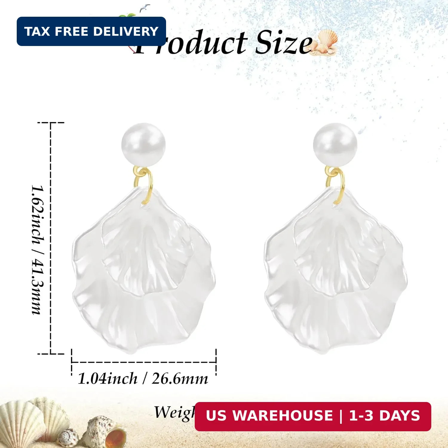 SmileBelle Pearl Earrings for Women, Pearl Jewelry for Women as Gifts | Pearl Da