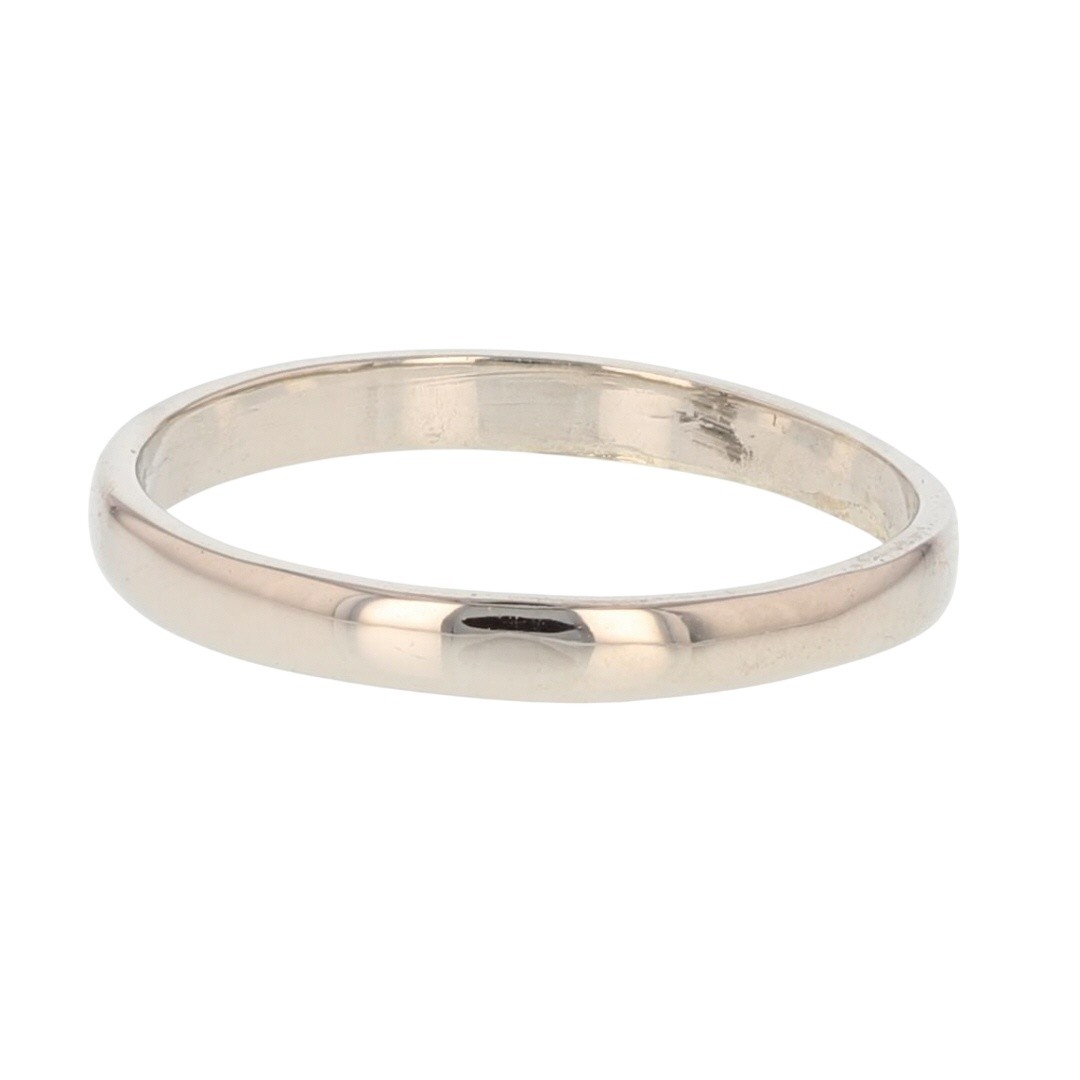 2.2mm Polished Classic Wedding Band Ring 10k White Gold 1.07 Grams Size 4.75