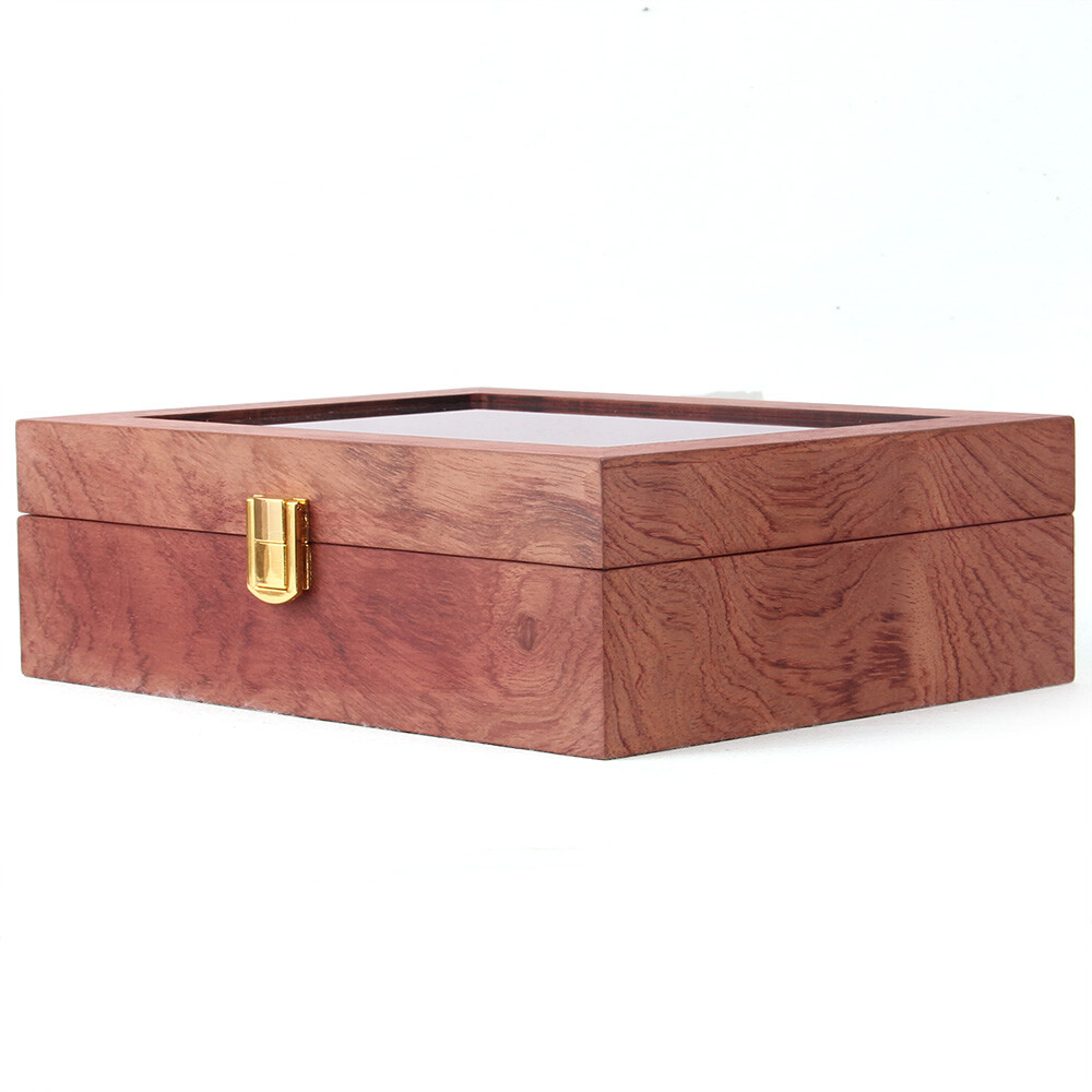6/10/12 slot Luxury Watch Box Jewelry Display Case Organizer Wood Grain