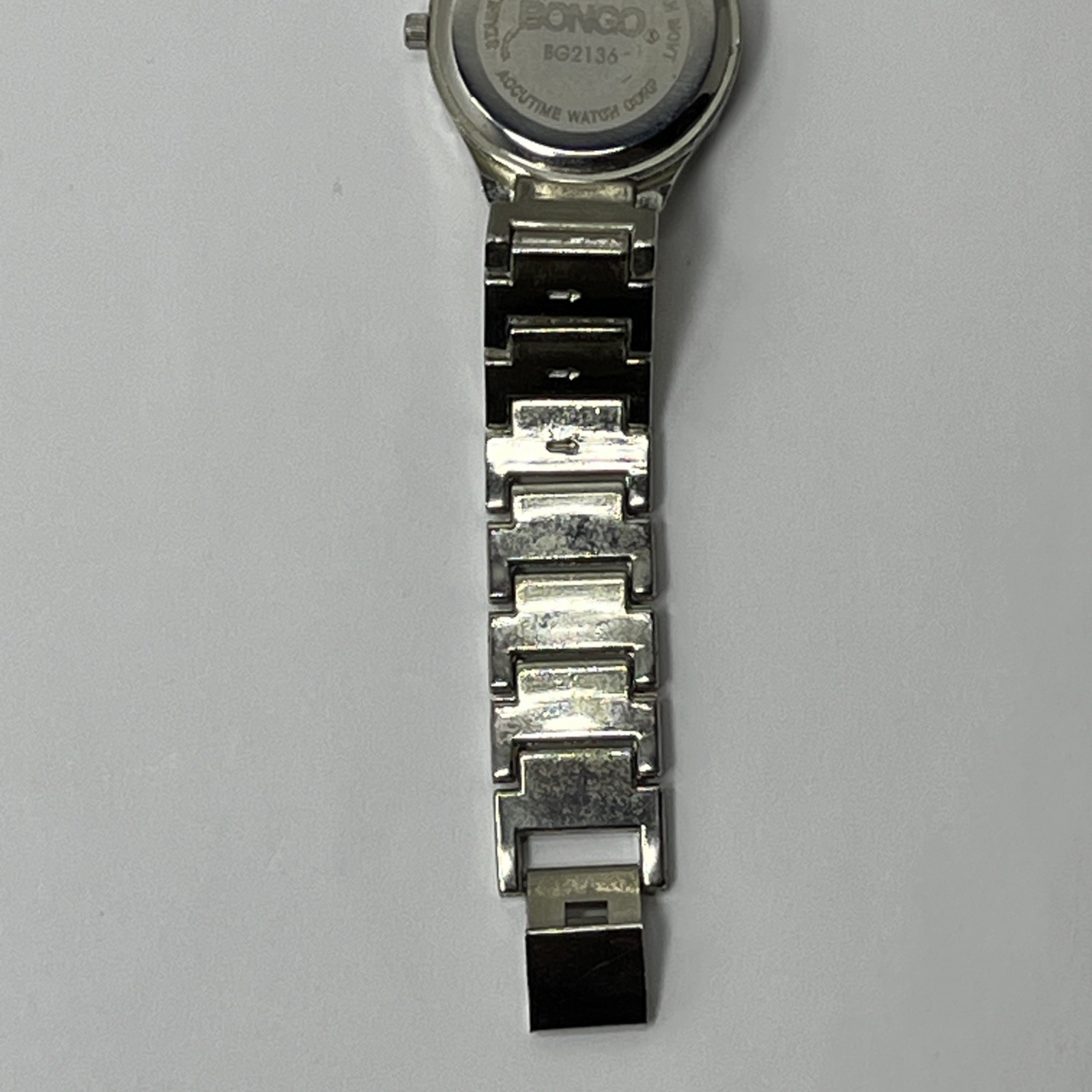 Vintage Women’s Bongo Quartz Accutime Watch Corp Mother Of Pearl Dial BG2136