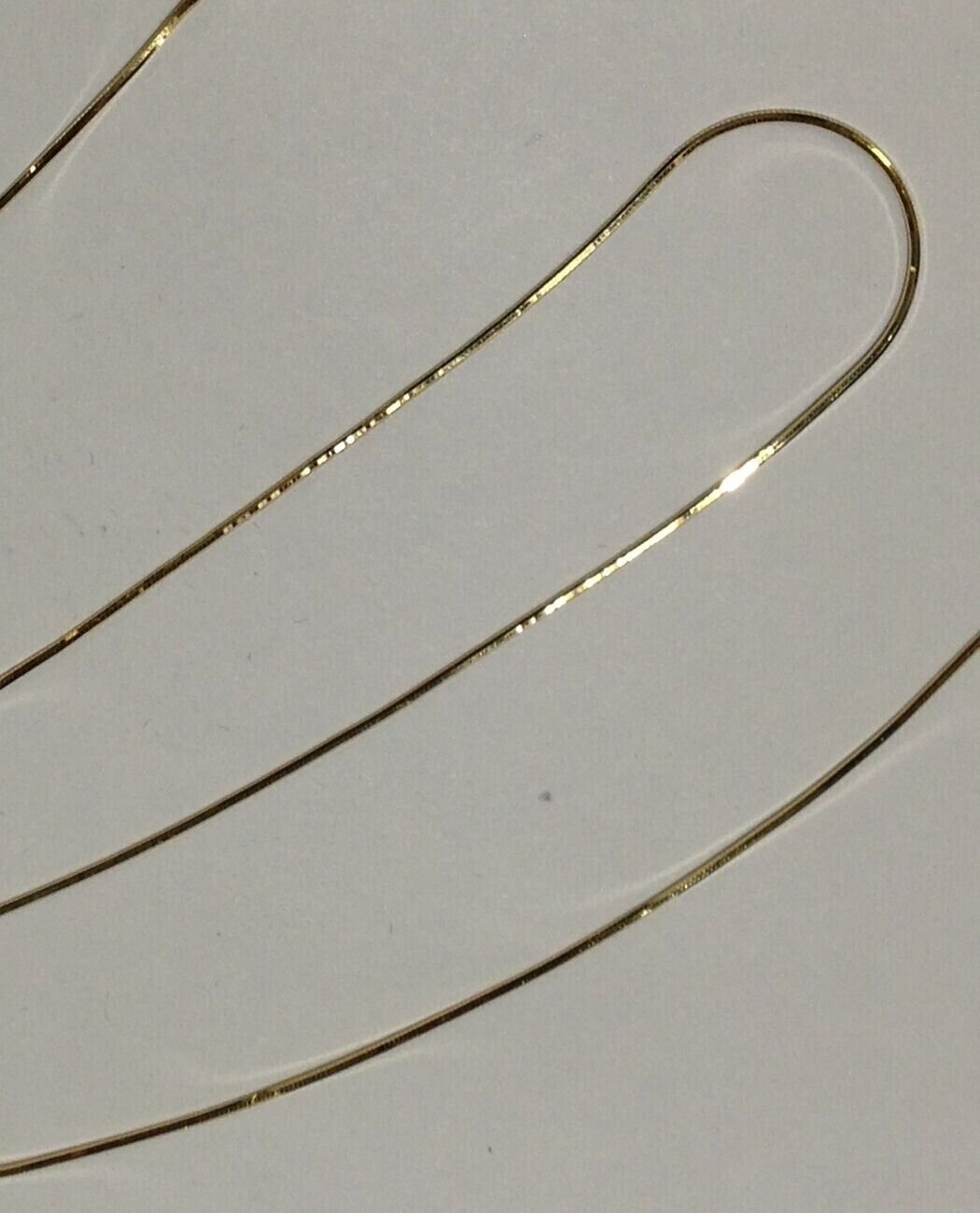 14k White Gold 22″ Adjustable Snake Pendant Chain/Necklace 3.3 gram