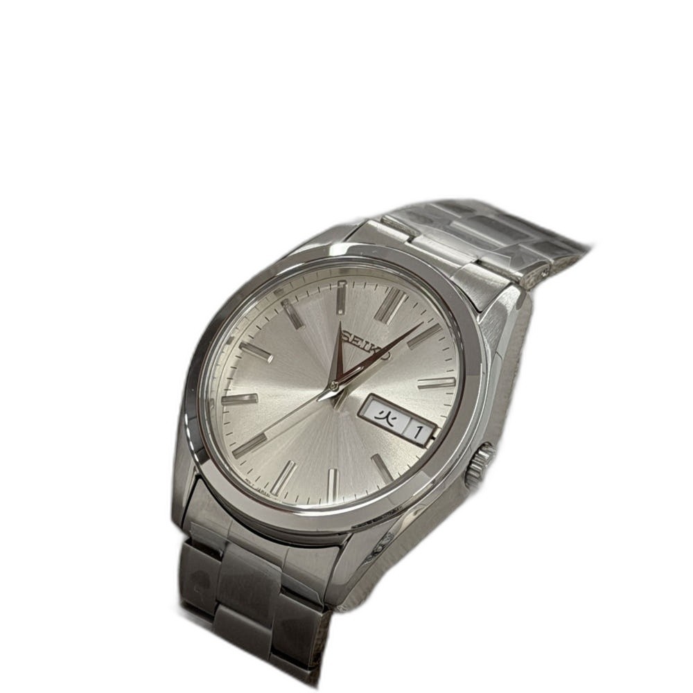 SEIKO SBTH007 Men’s Analog Quartz Metal Watch Champagne Gold Day-Date