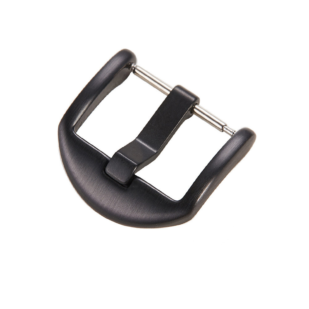 Watch Strap Band Silver Black Stainless Steel Watch Buckle 16mm 18mm 20mm 22mm
