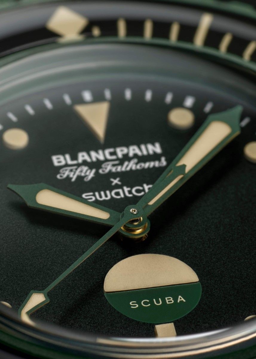 [B1P] Swatch x Blancpain Fifty Fathoms Indian Ocean Green Watch [t4w]