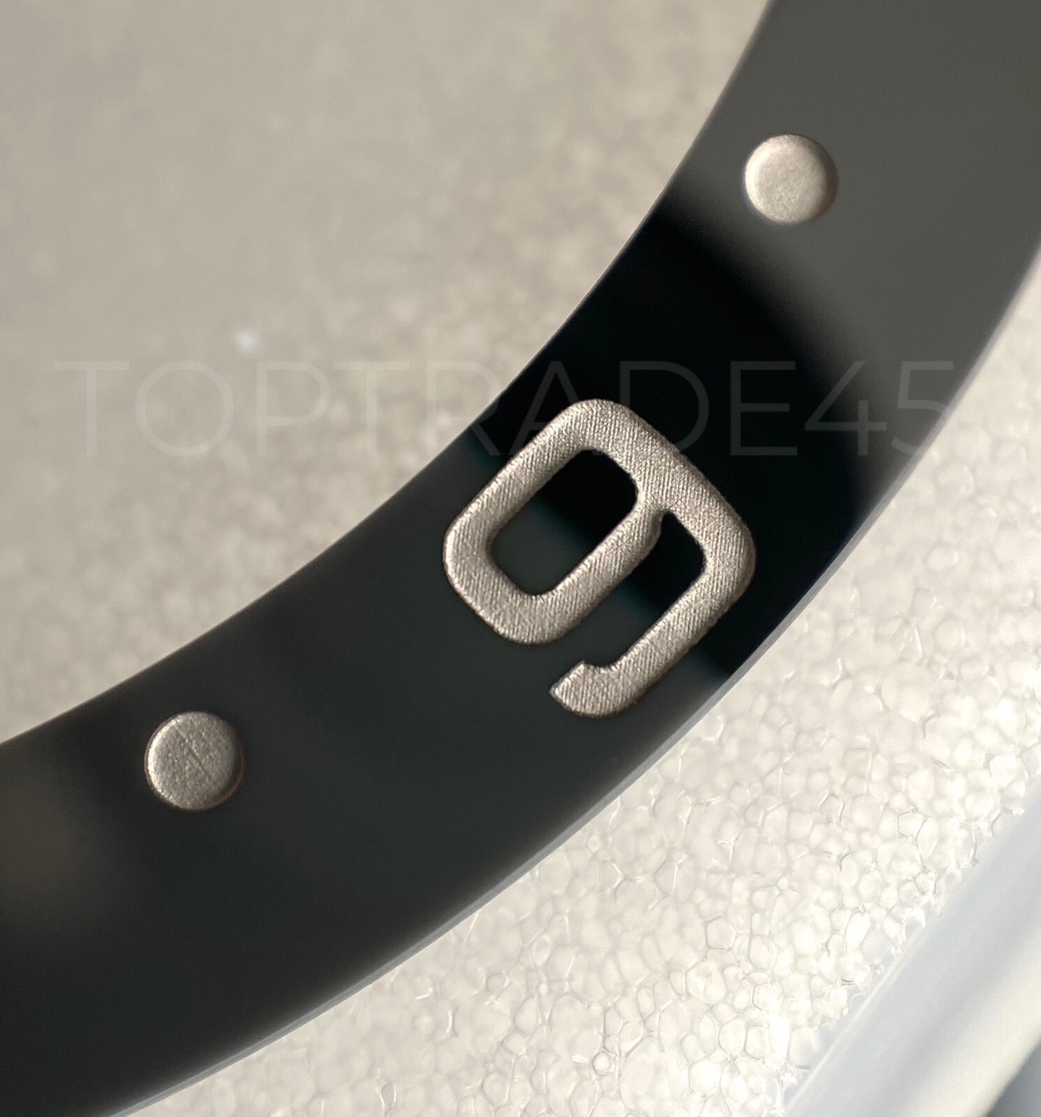 BRUCE WAYNE Black Grey Ceramic Bezel Insert For Rolex GMT-Master 2 126710GRNR