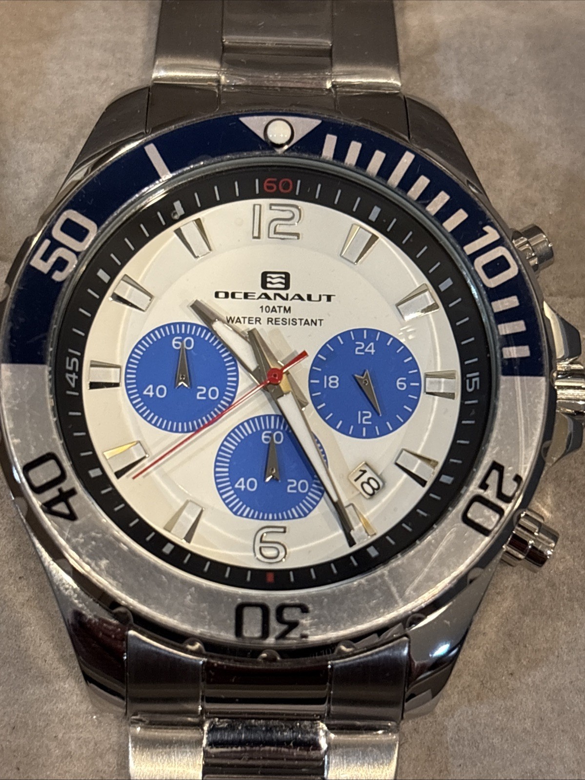 Oceanaut Sevilla Chronograph Quartz White Dial Men’s Watch OC2521