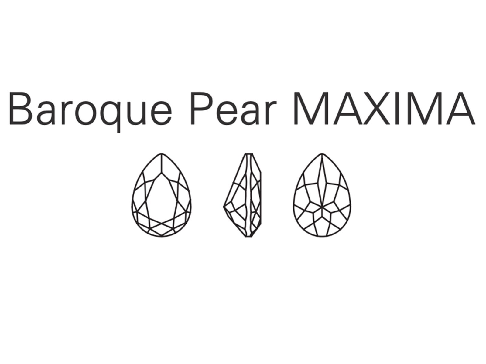Crystal AB, Preciosa Czech MC Baroque Pearshape 8x6mm, 12 pc, Silver Foil, P912