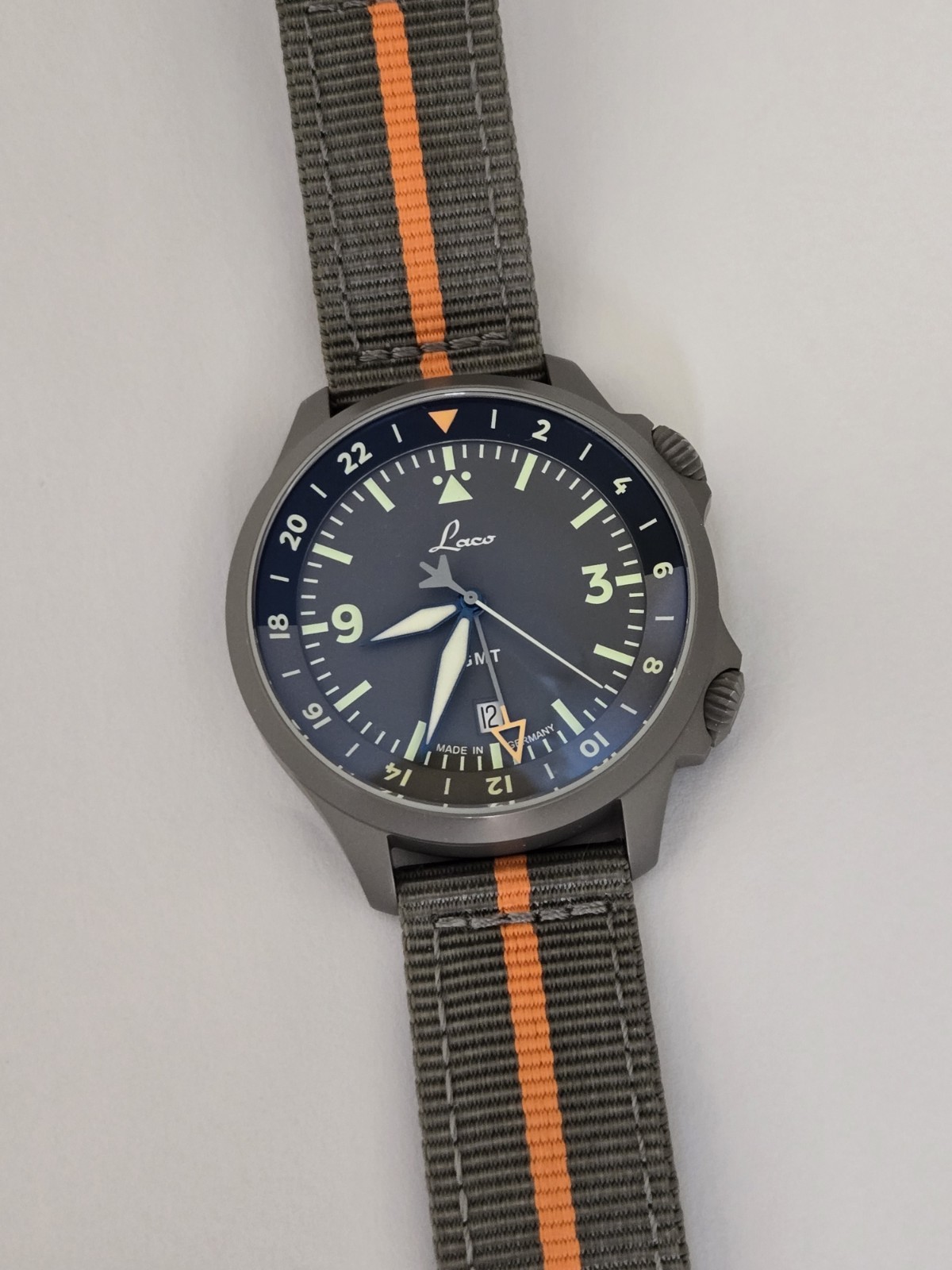 Laco Frankfurt GMT Grau Automatic Men’s 43mm Watch