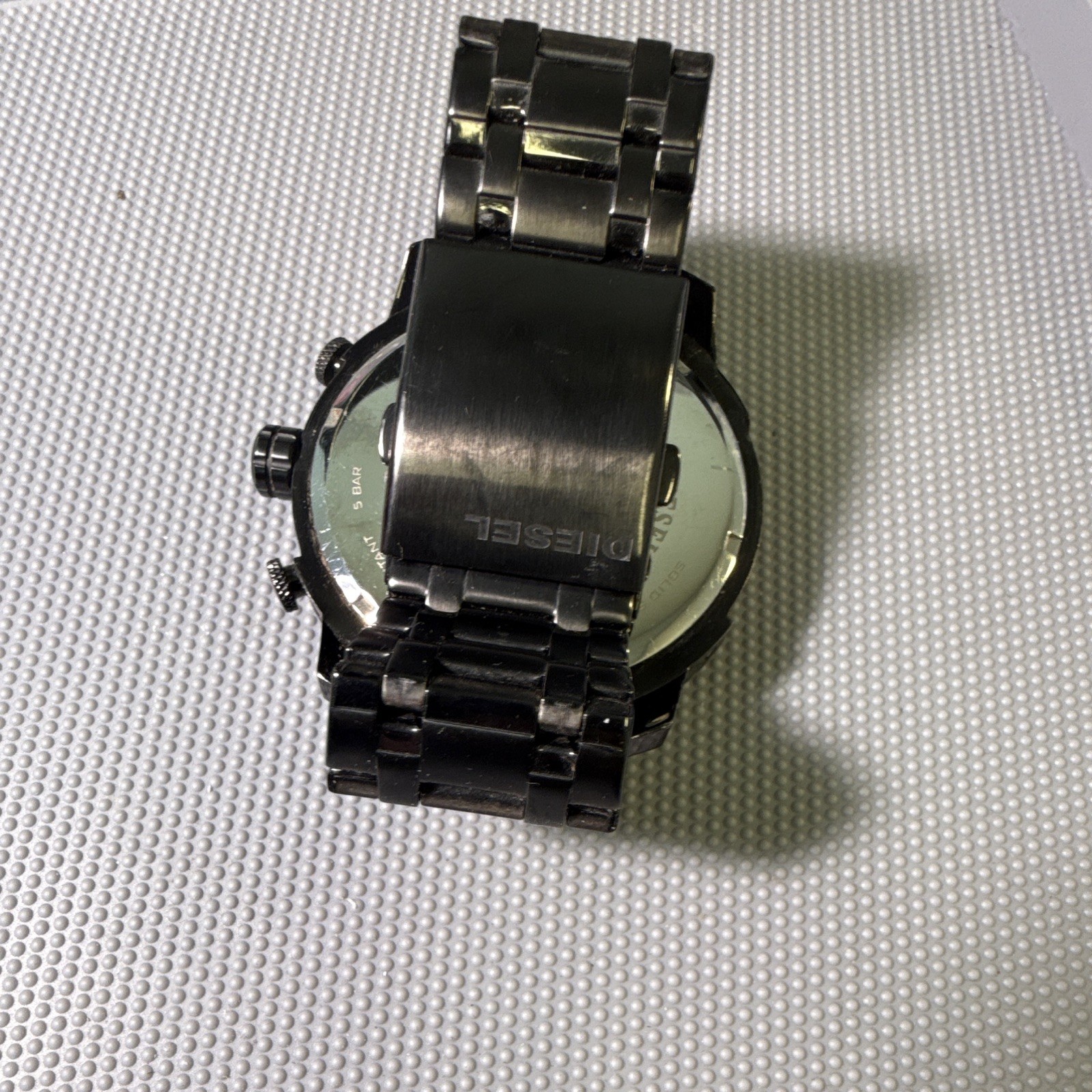 Diesel Men’s Quartz Chronograph Date 52mm+ Black Stainless Bracelet 5 BAR