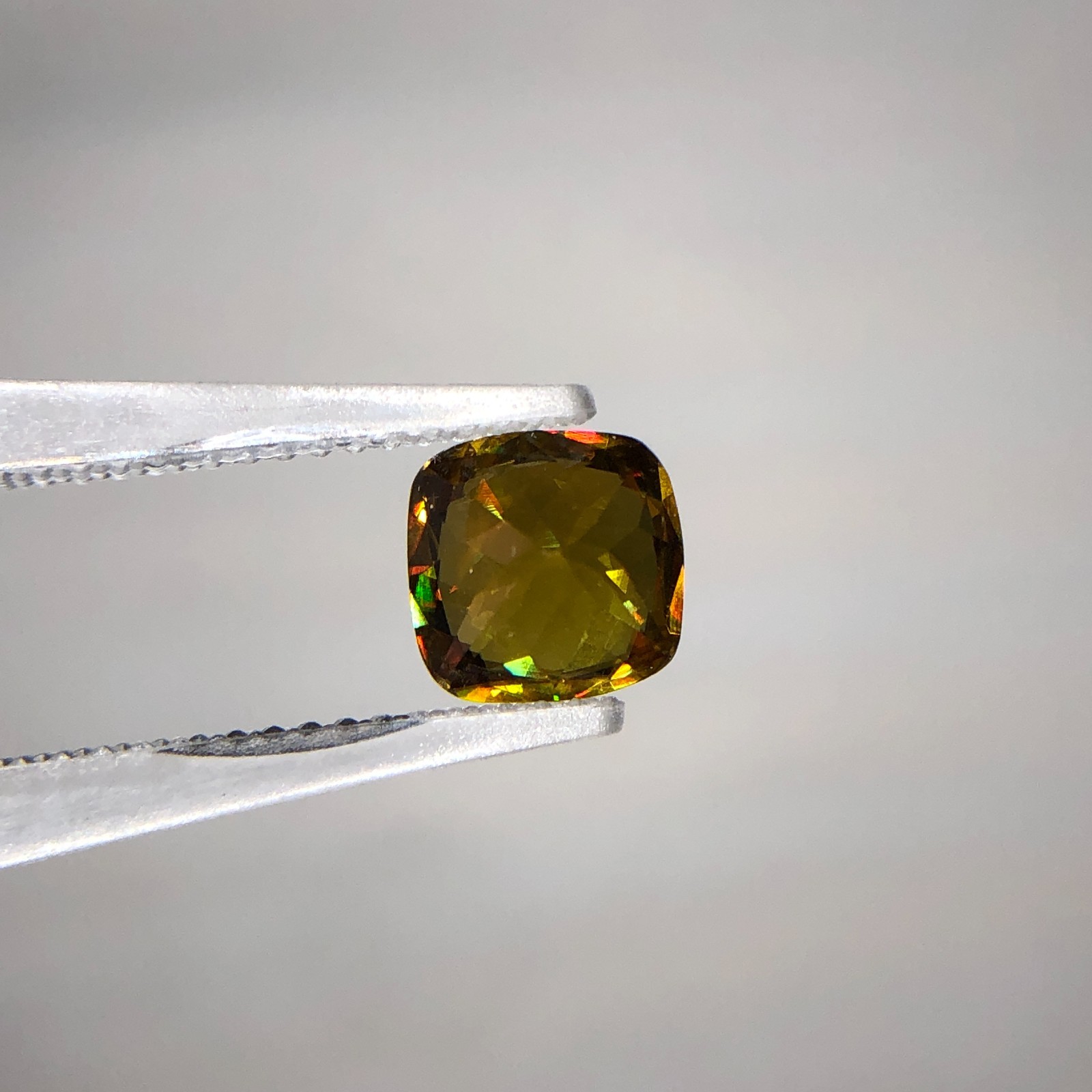 1.45 Ct Natural Full Fire Sphene Titanite | Cushion Cut Gemstone | For Jewelry