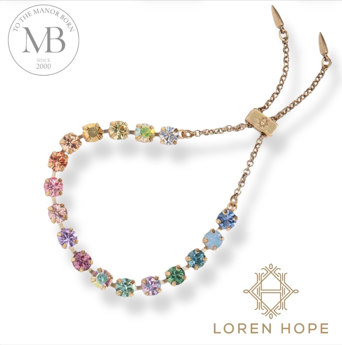 Loren Hope Milly Slider Bracelet in Ombré 18 Karat GP Jewelry Gift