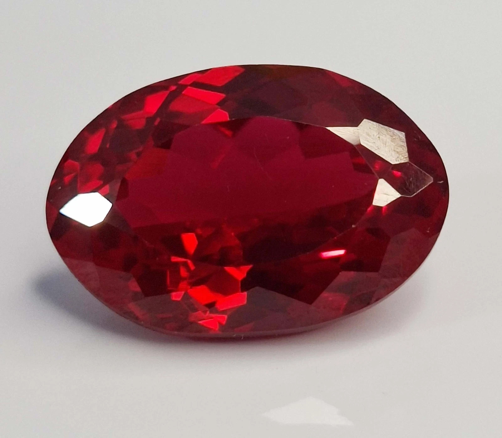 AAA Oval Cut Red Ruby 20-22 Ct Mozambique Natural Loose Certified AG Gemstone
