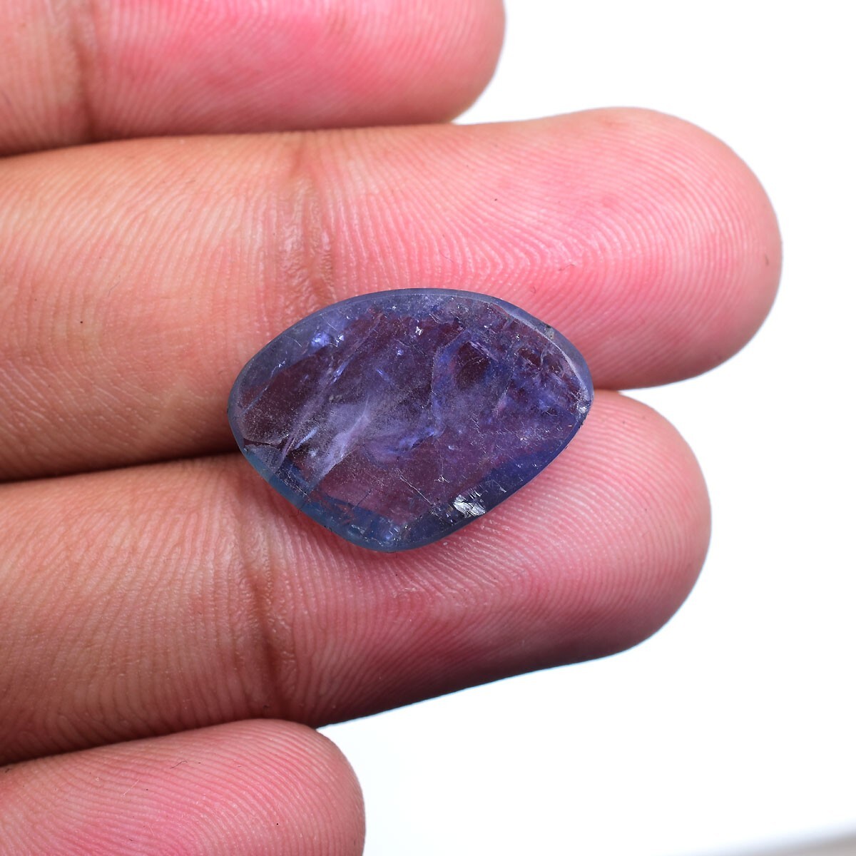 11.00 Cts Natural Tanzanite Untreated 20mm*14mm Huge Checker Cut Loose Gemstone
