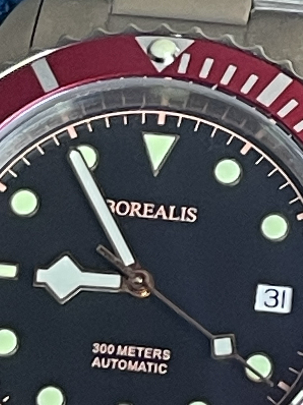 Borealis Bull Shark V2 BBSV2BD Automatic 38mm Red Ceramic Bezel Full Kit