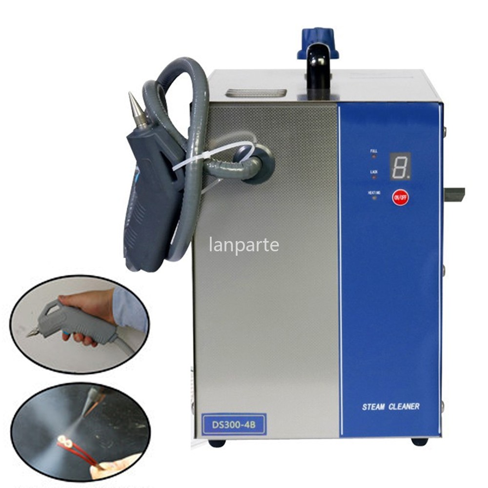 3L 2600W Electric Jewelry Steam Cleaner Gold Gem Washer Stainless Steel +Handle