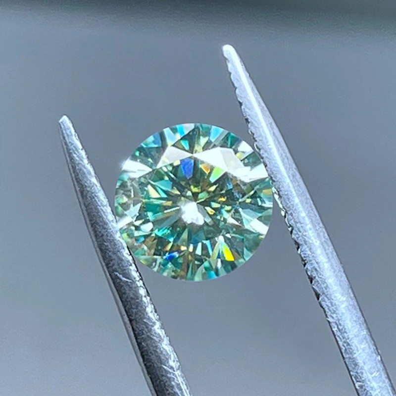 Hot Sale Aqua Blue Multiple Shapes 0.5-5ct Moissanite Stone GRA Certificate VVS1