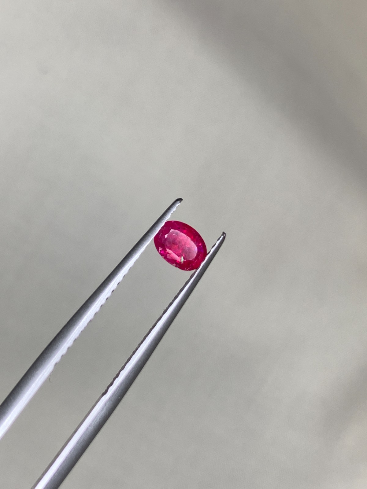 0.47 Ct Natural Vivid Red Ruby Untreated Oval Cut Faceted Loose Gem Afghanistan