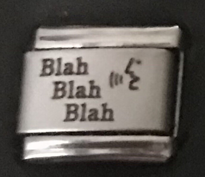 Blah Blah Blah WHOLESALE LASER ITALIAN CHARM Link 9MM L1