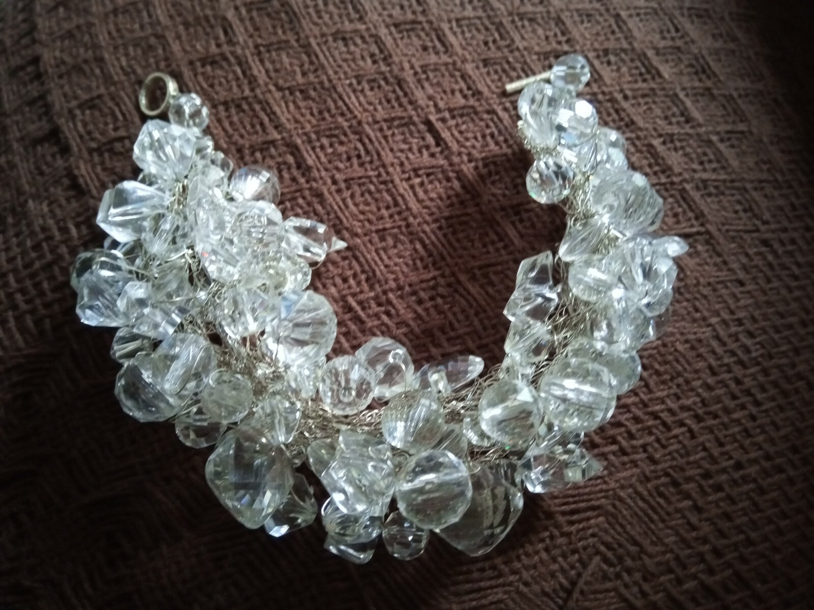 Silver Clear Crystal Wedding Bracelet Left and Right Hand Style HL-1194 RRP £129