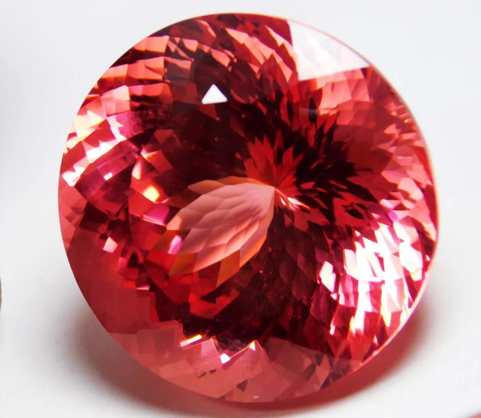 CERTIFIED PREMIUM QUALITY NATURAL SAPPHIRE ORANGISH RED 97.70 Ct ROUND SHAPE