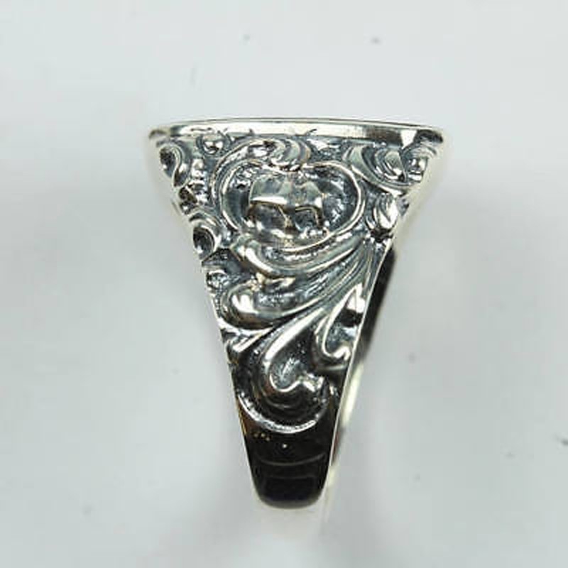 Solid 925 Sterling Silver Natural Flat Red Carnelian Gemstone Men’s Unisex Ring
