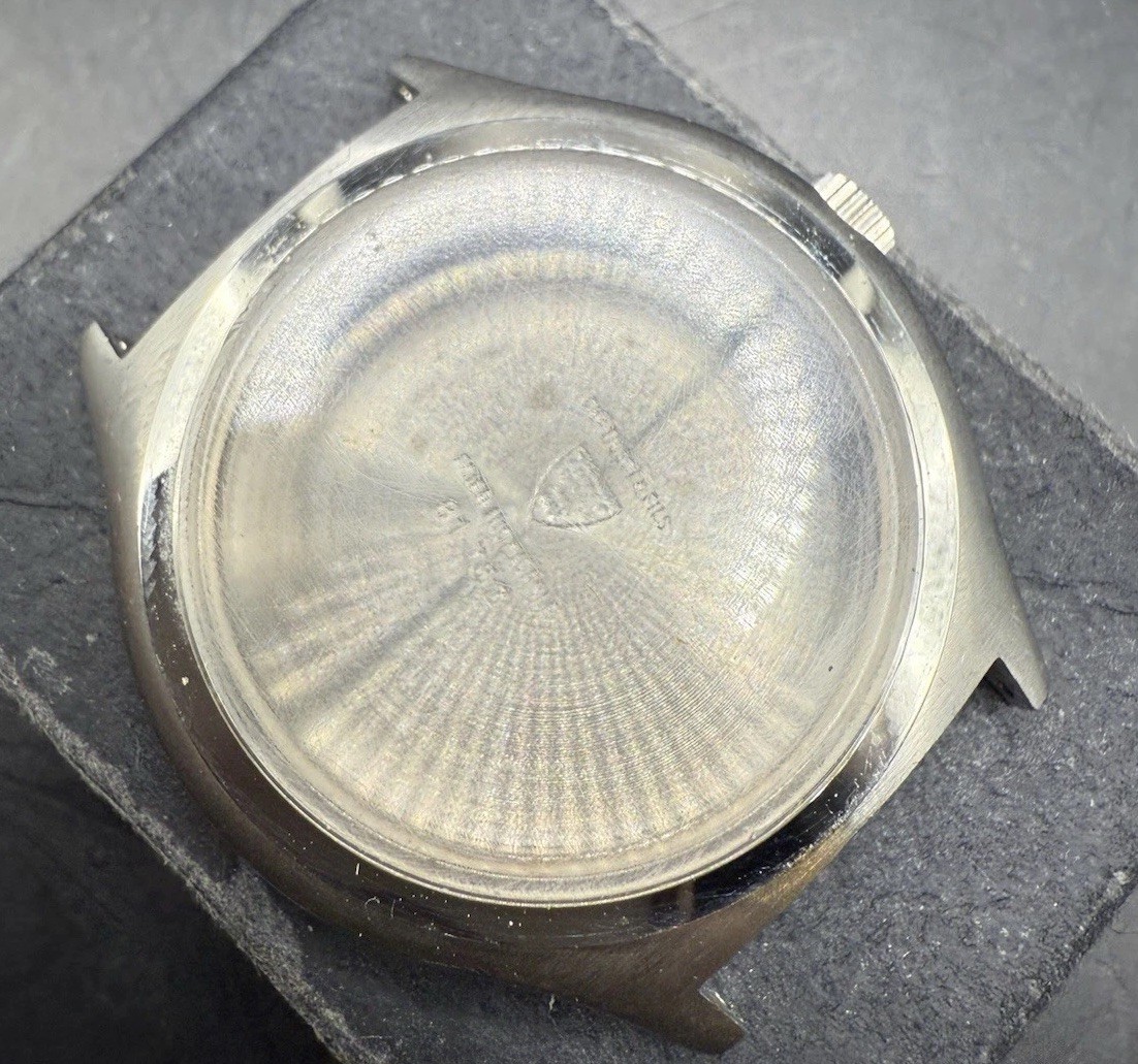 VINTAGE TISSOT & FILS ACIER INOXYDABLE 38MM WATCH CASE WITH TISSOT MARKED CROWN