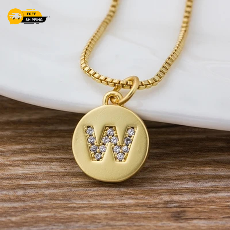 26 Letters Necklace Personal Initial Pendant Necklaces Choker Gift Women Jewelry