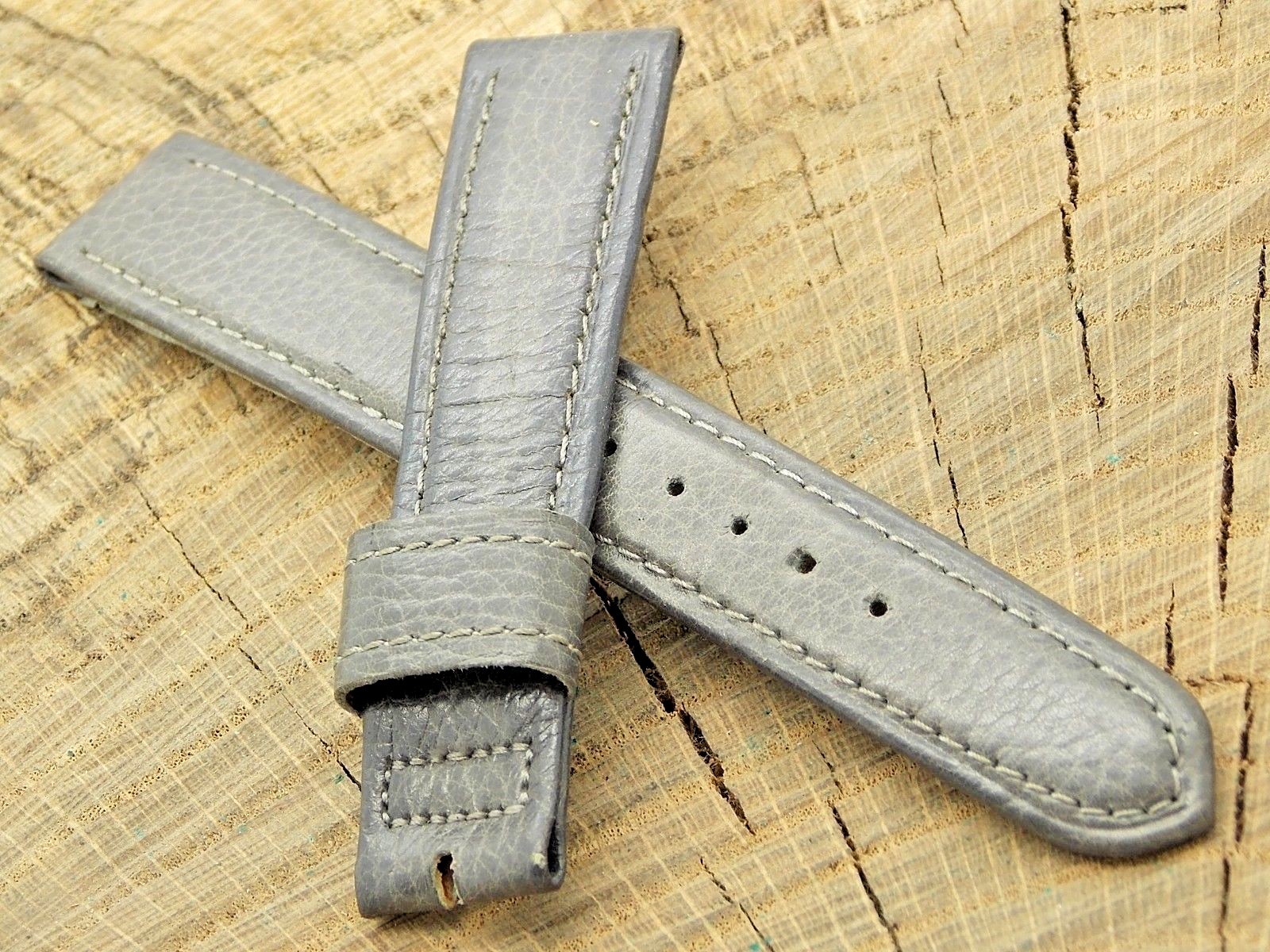 NOS Benrus Unused Watch Band Gray Imported Calf without a Buckle Vintage 17.5mm
