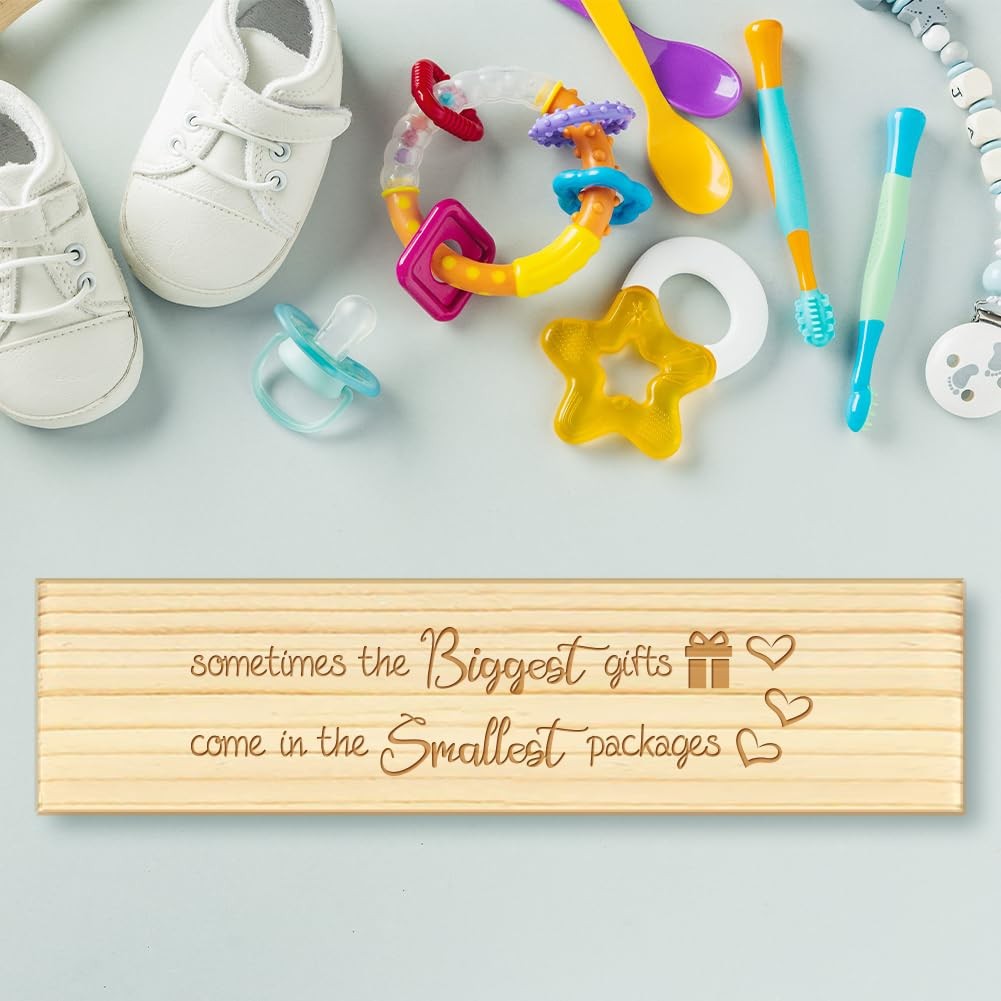 CHGCRAFT Wooden Pregnancy Test Gifts Box Pregnancy Test Keepsake Box Laser En…