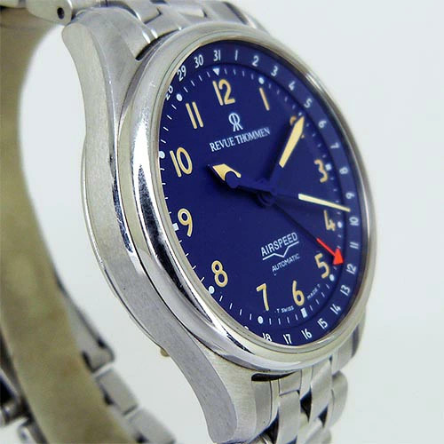 [B1R] Revue Thommen 6110004 Airspeed Automatic Blue Watch [s8m]