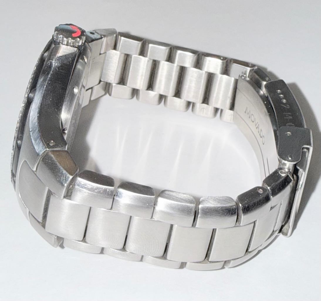 MOVADO MEN’S 45MM SERIES 800 LAB GROWN DIAMOND QUARTZ WATCH