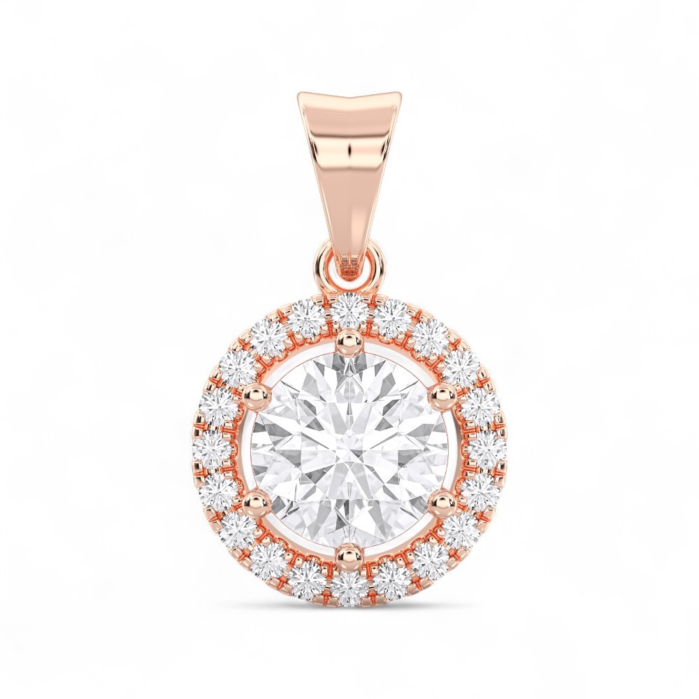 4.80 Ct F VS Round Lab Grown Diamond Pendant 14k White Gold IGI Certified